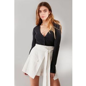 UO Moon River Tie Front Skort